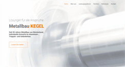 Desktop Screenshot of metallbau-kegel.de