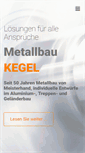 Mobile Screenshot of metallbau-kegel.de